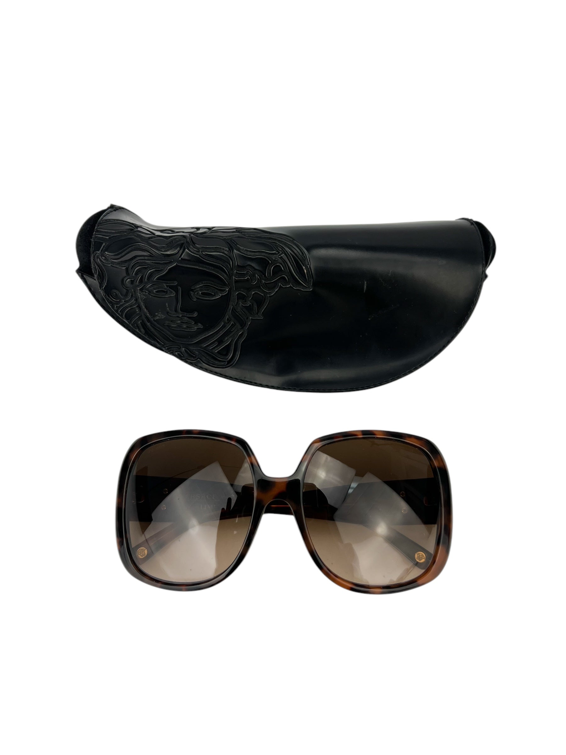 Versace Brown Tortoise Framed Sunglasses