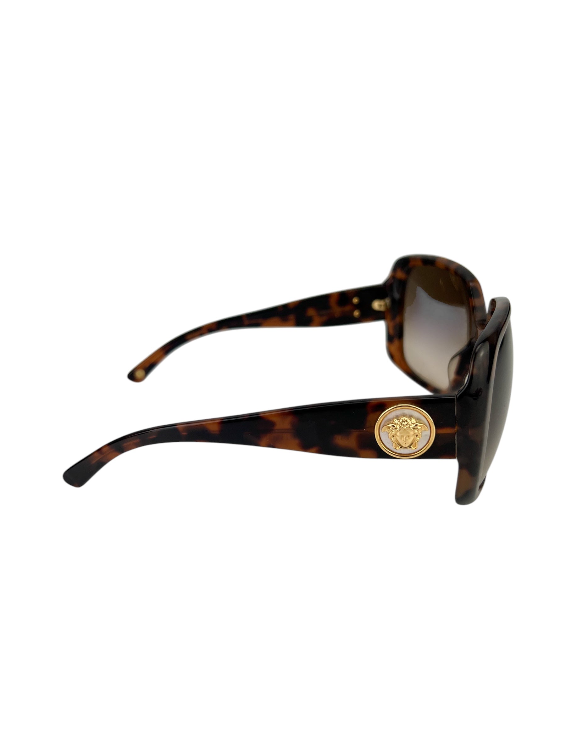 Versace Brown Tortoise Framed Sunglasses