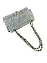 Chanel Denim Rare No. 5 Quilted Classic Flap
