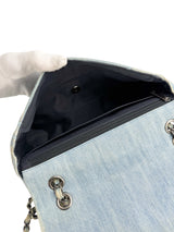 Chanel Denim Rare No. 5 Quilted Classic Flap
