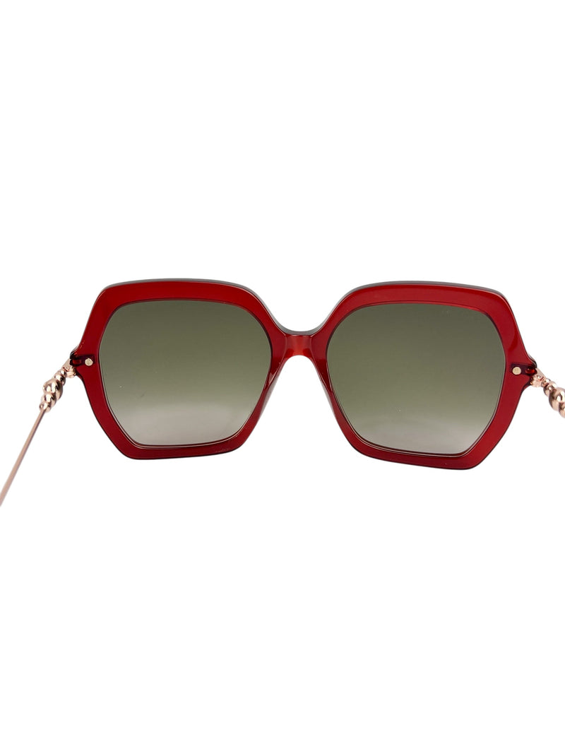 Jimmy Choo Red Pearl Sunglasses