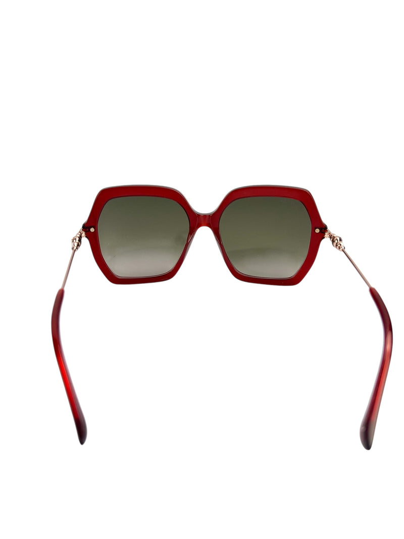 Jimmy Choo Red Pearl Sunglasses