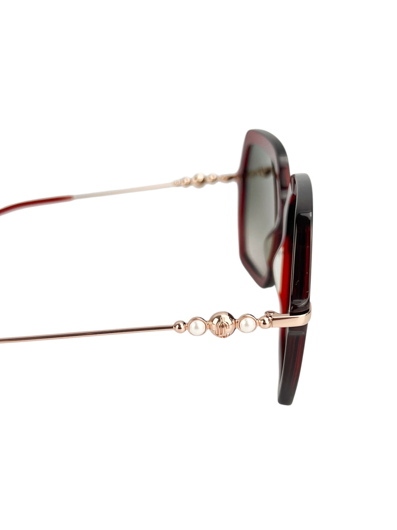 Jimmy Choo Red Pearl Sunglasses
