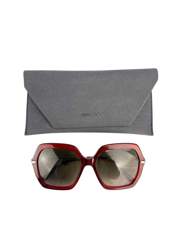 Jimmy Choo Red Pearl Sunglasses