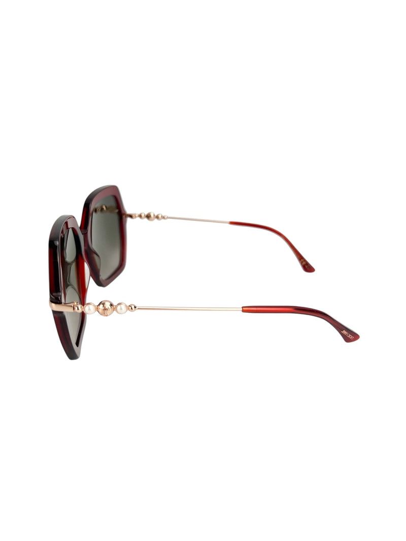 Jimmy Choo Red Pearl Sunglasses
