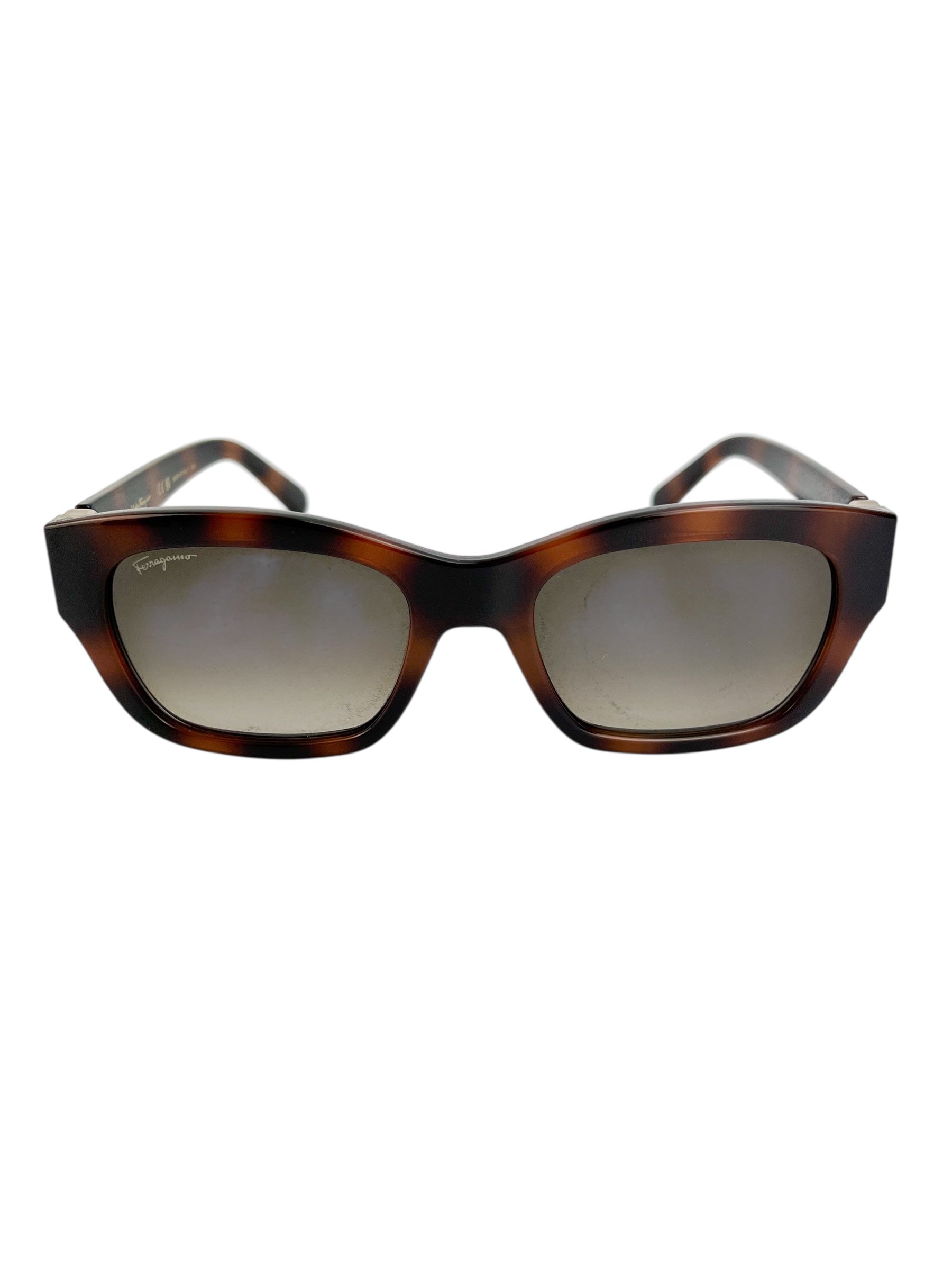 Ferragamo Tortoise Sunglasses Full Set