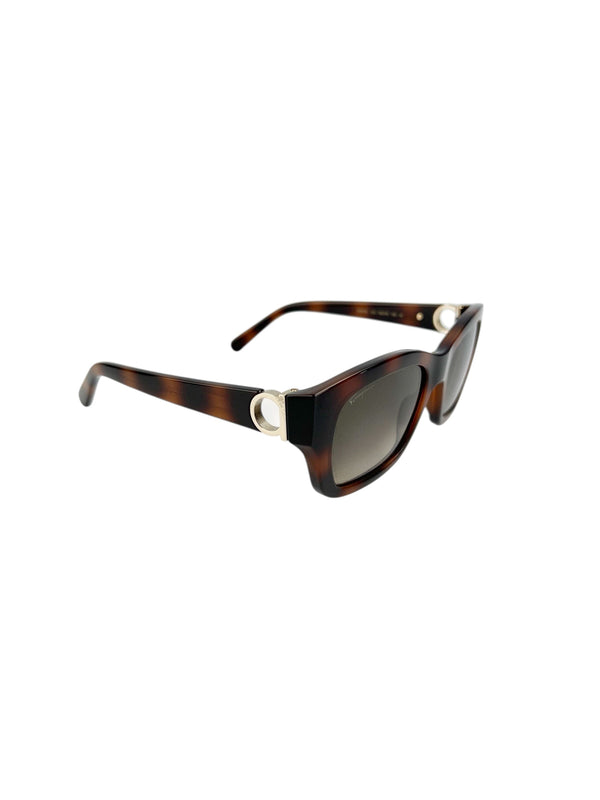 Ferragamo Tortoise Sunglasses Full Set