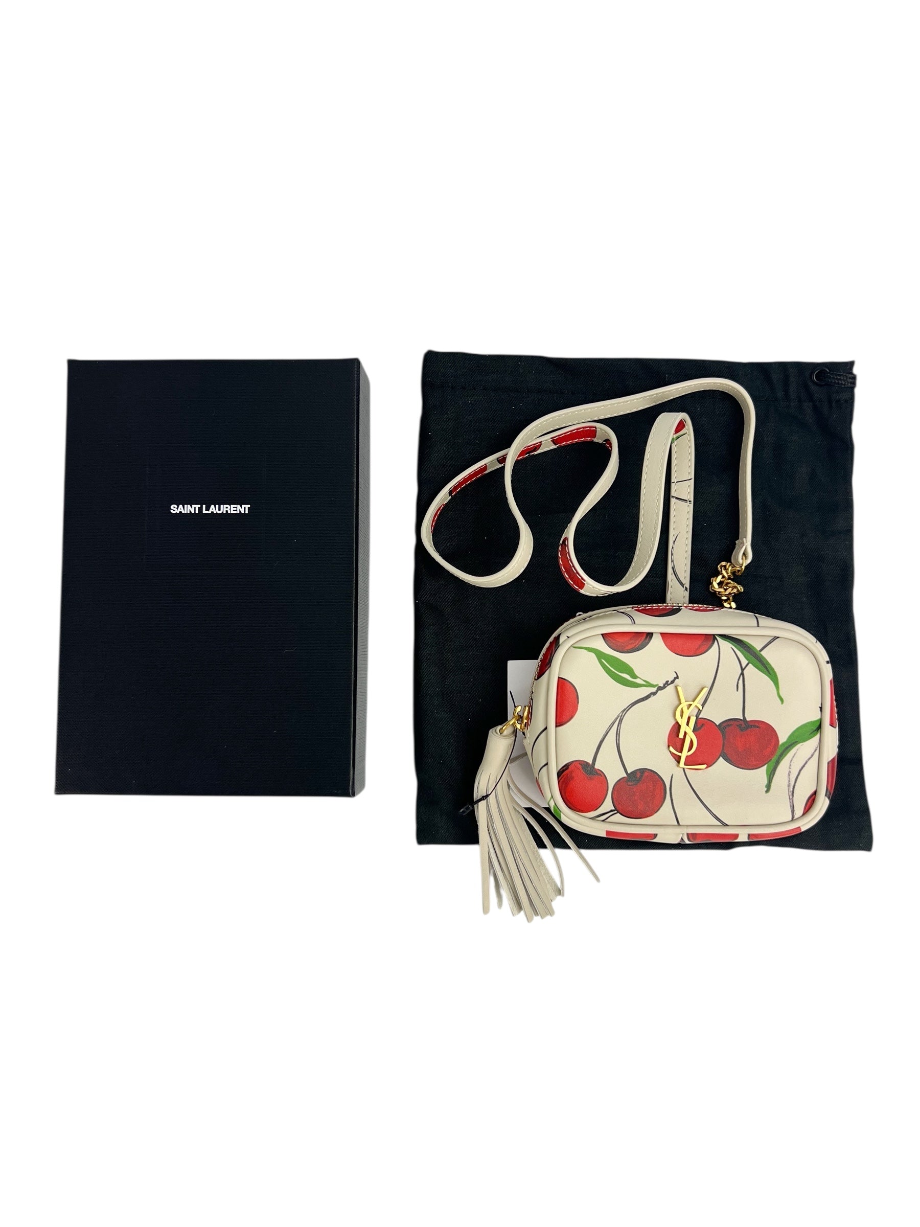 Saint Laurent Cherry Baby Lou Micro (FULL SET)