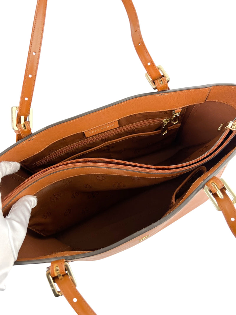 Tory Burch Brown Leather Tote