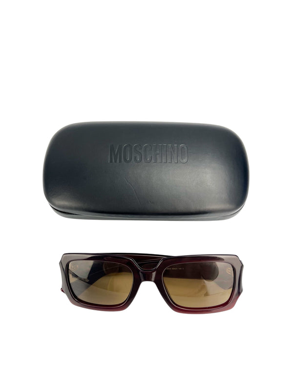 Moschino Burgundy Acetate Sunglasses