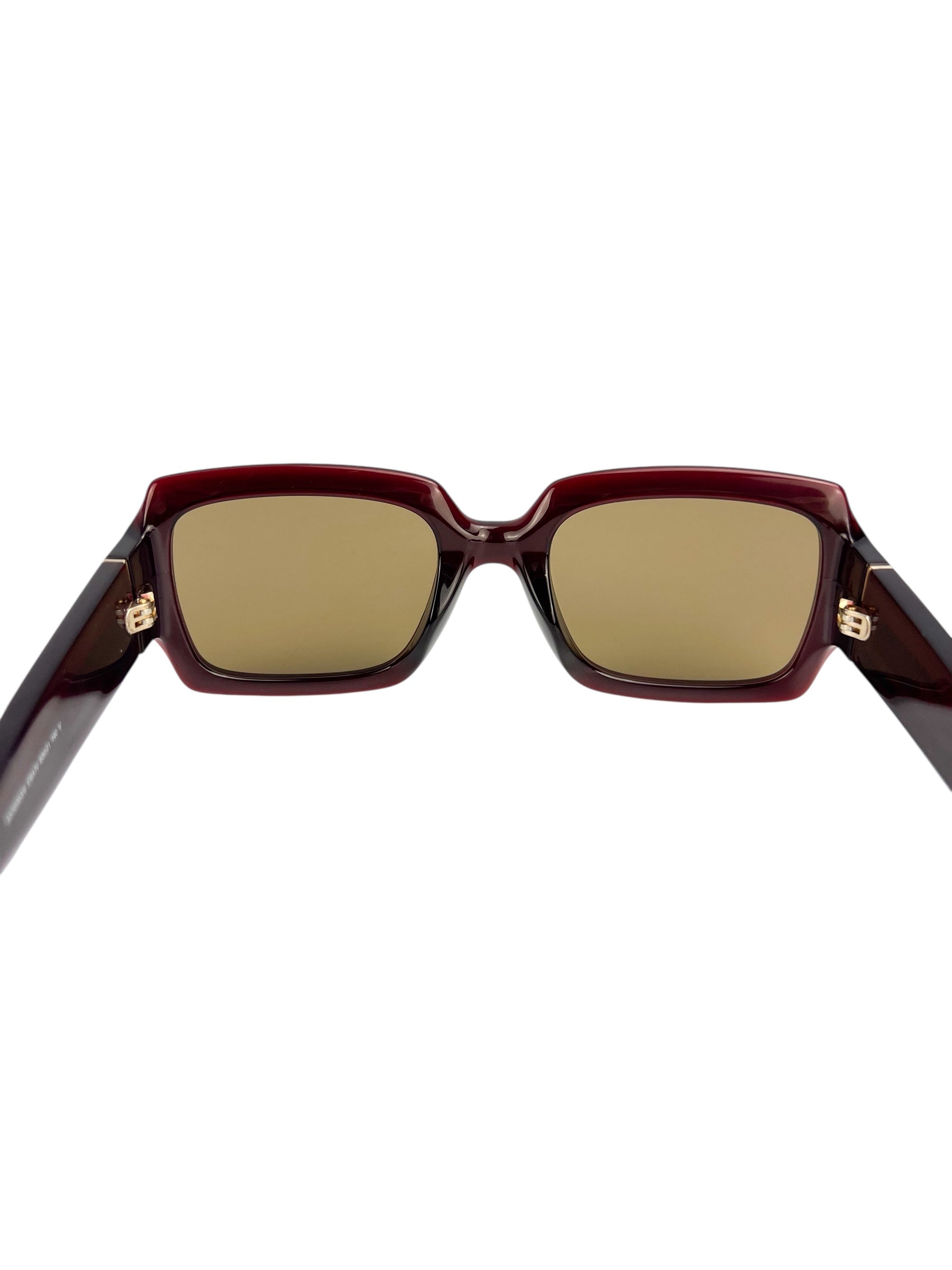 Moschino Burgundy Acetate Sunglasses