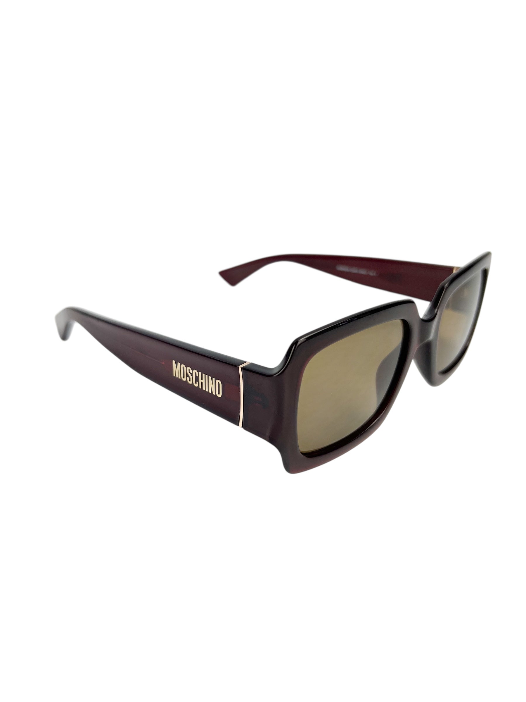Moschino Burgundy Acetate Sunglasses