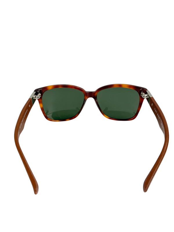 The Row Tortoise & Leather Sunglasses