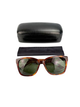 The Row Tortoise & Leather Sunglasses