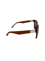 The Row Tortoise & Leather Sunglasses