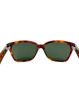 The Row Tortoise & Leather Sunglasses