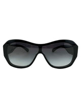 Chanel Black Shield Sunglasses In Box
