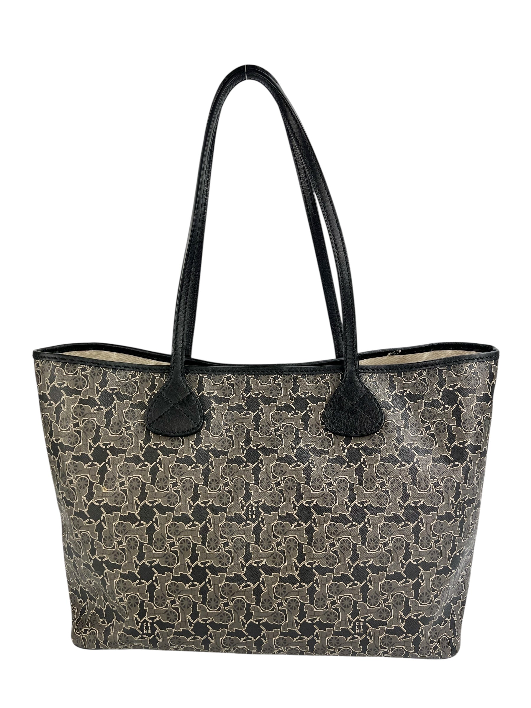 Celine Equestrian Motif Sulky Tote