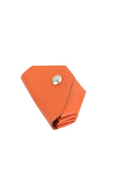 Hermes Le 24 Orange Leather Coin Purse