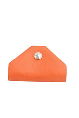 Hermes Le 24 Orange Leather Coin Purse