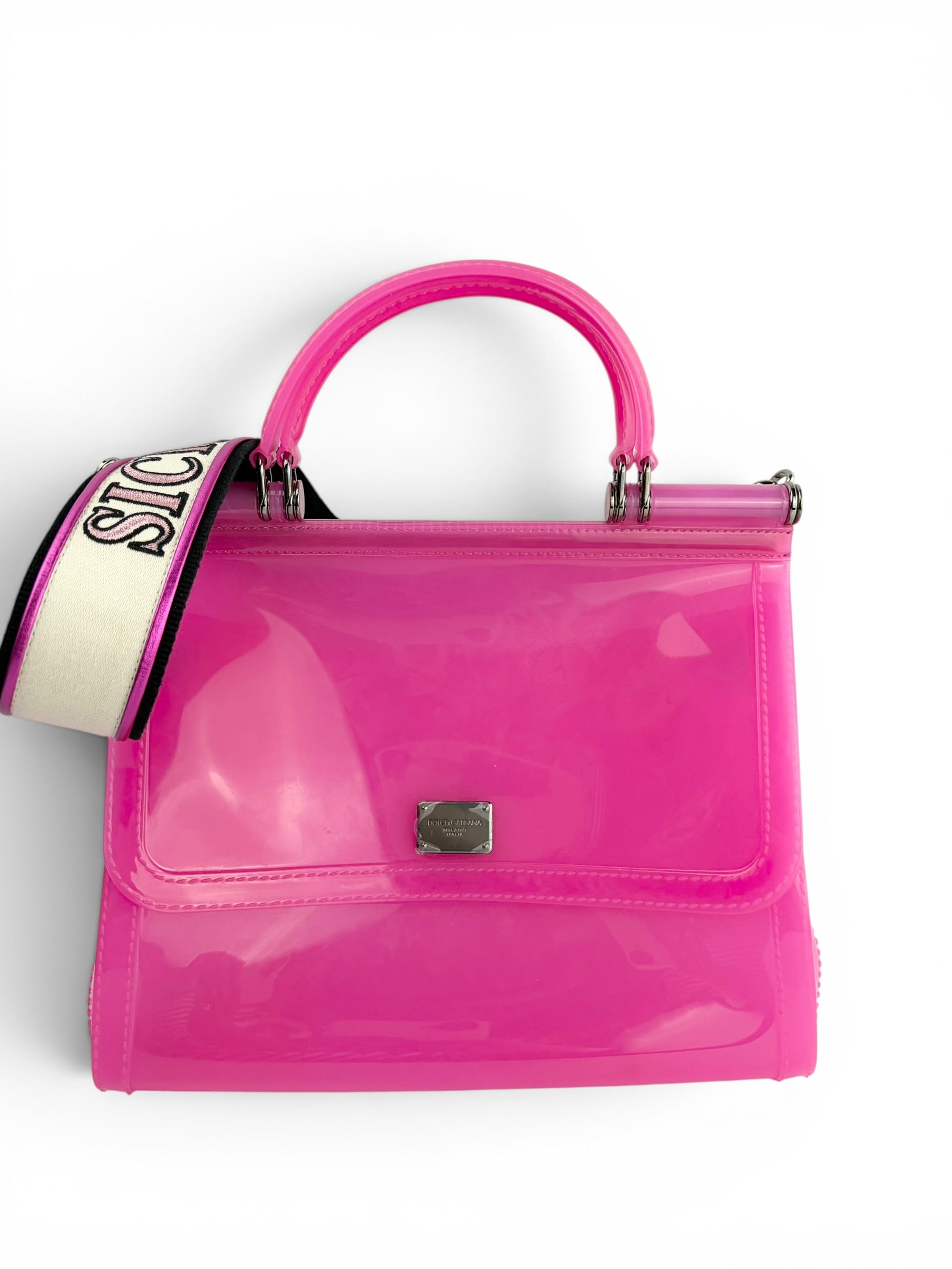 dolce---gabbana-pink-pvc-miss-sicily-bag-w--strap-0