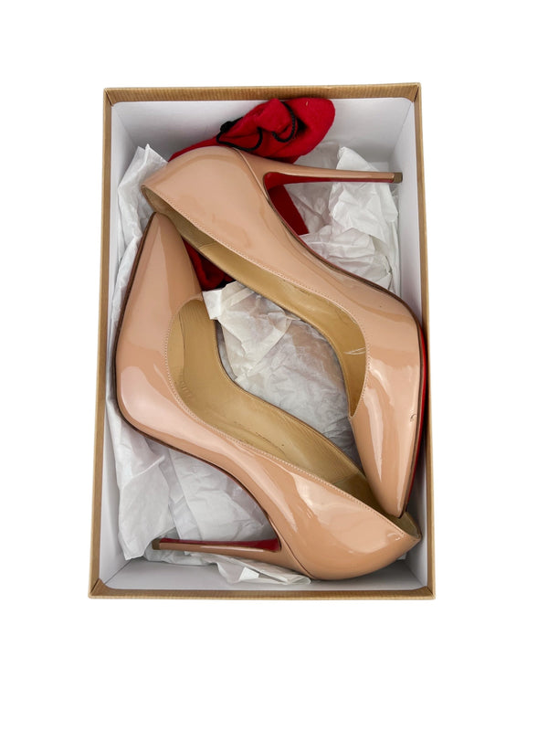 Christian Louboutin Beige Pigalle Follies 100MM Size 39