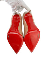 Christian Louboutin Beige Pigalle Follies 100MM Size 39