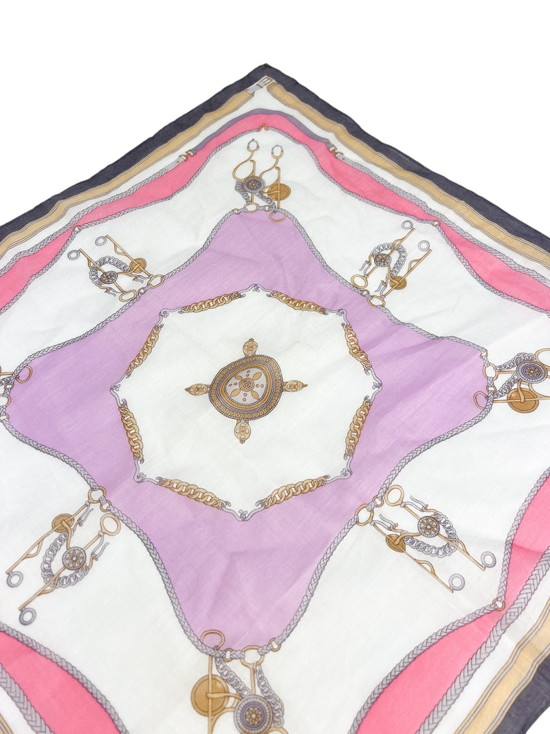 Celine Vintage Buckle Hardware Scarf