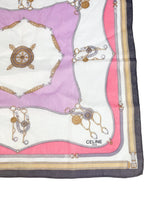 Celine Vintage Buckle Hardware Scarf
