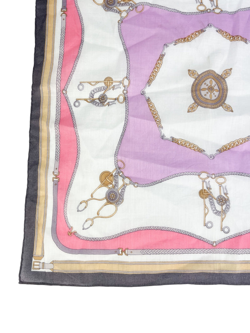 Celine Vintage Buckle Hardware Scarf