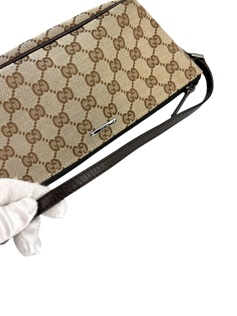 Gucci Monogram Vintage Boat Pochette
