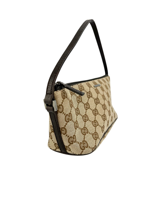 Gucci Monogram Vintage Boat Pochette