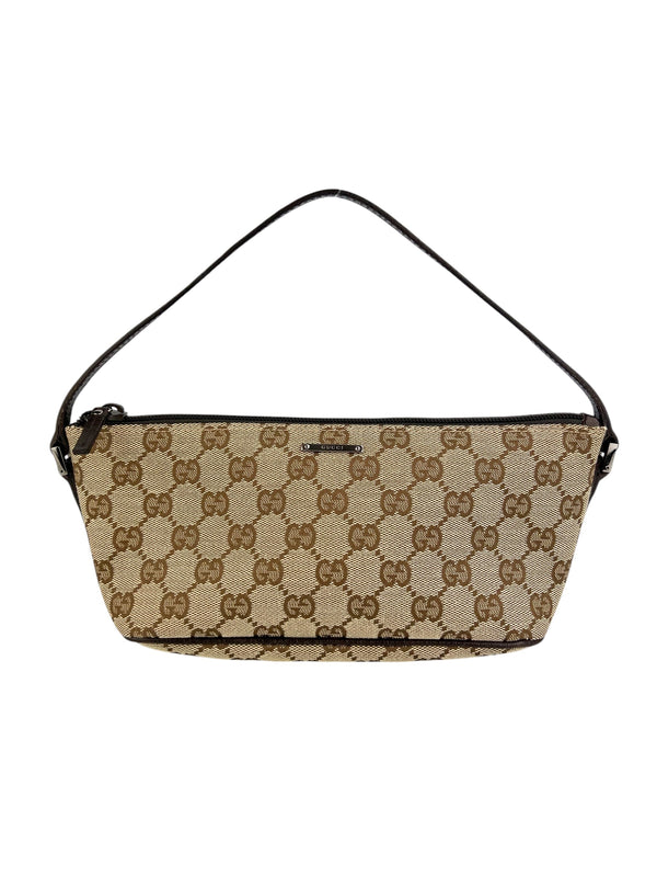 Gucci Monogram Vintage Boat Pochette