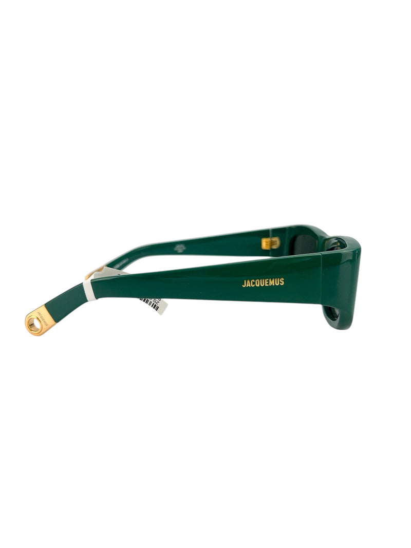 Jacquemus Green Ovalo Sunglasses