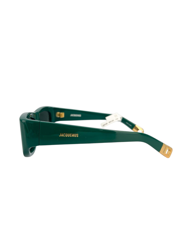 Jacquemus Green Ovalo Sunglasses
