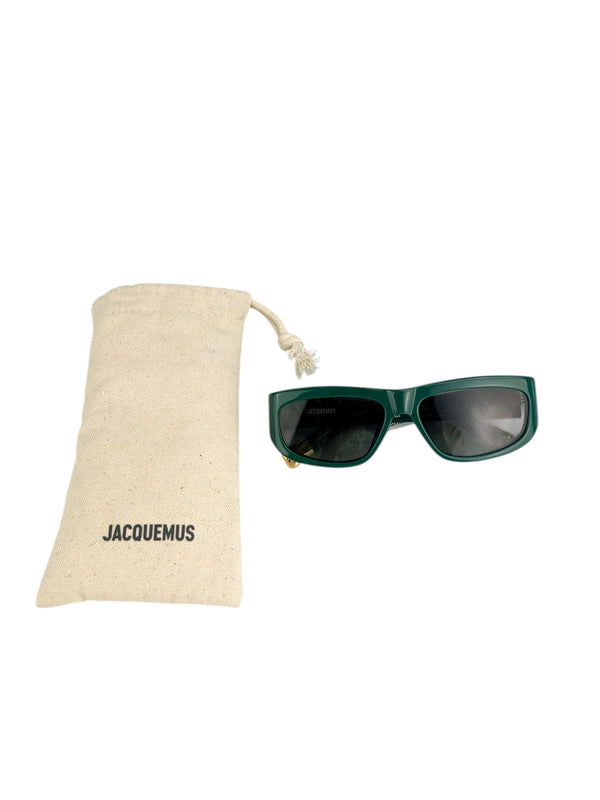 Jacquemus Green Ovalo Sunglasses