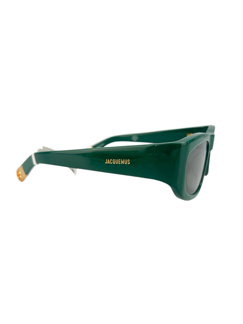 Jacquemus Green Ovalo Sunglasses