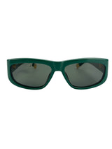 Jacquemus Green Ovalo Sunglasses