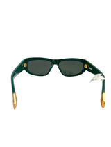 Jacquemus Green Ovalo Sunglasses