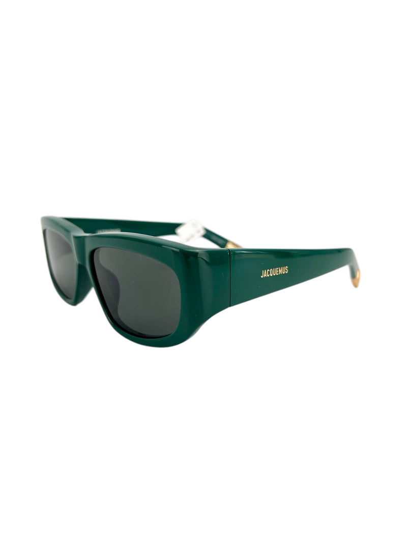 Jacquemus Green Ovalo Sunglasses