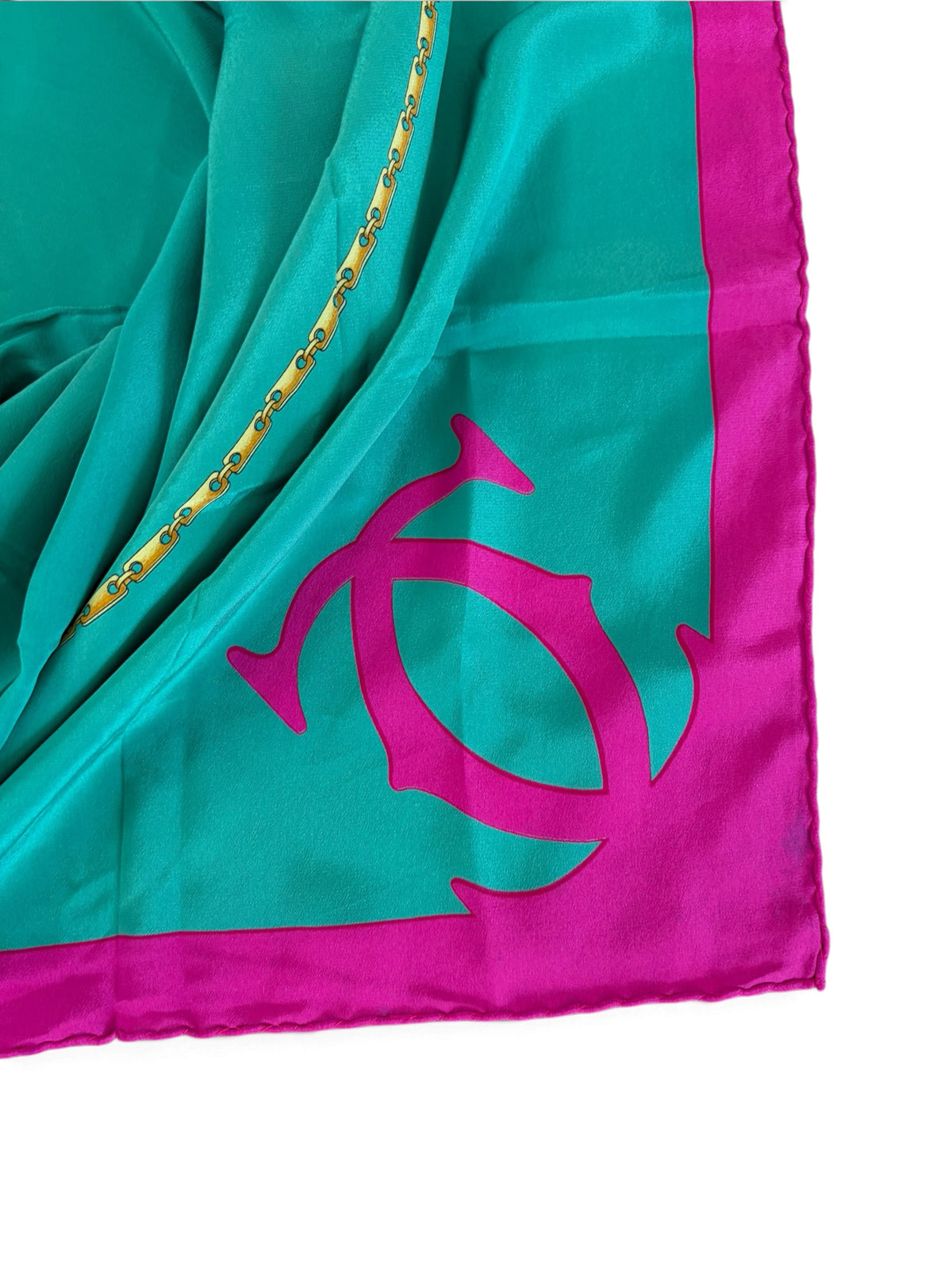 cartier-green-and-pink-silk-scarf-1