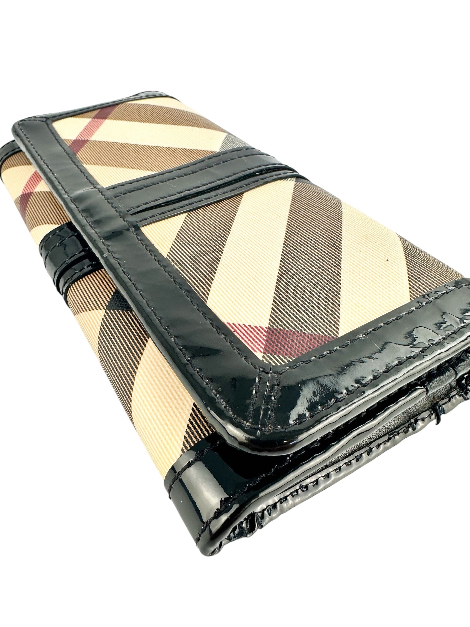 ☆人気☆【BURBERRY】☆VINTAGE CHECK Wallet Ba.g☆バッグ☆ Burberry Archive Beige Ladies Vintage Check Fold-Over Top