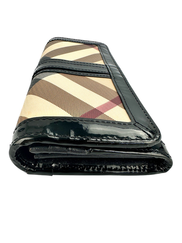 Burberry Vintage Wallet Check Canvas