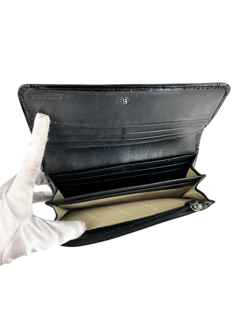 Burberry Vintage Wallet Check Canvas