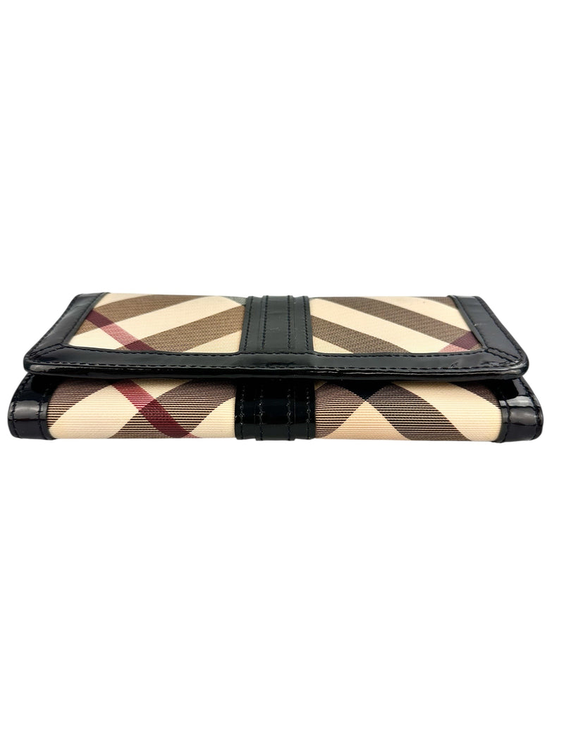 Burberry Vintage Wallet Check Canvas