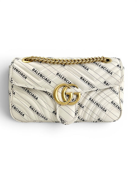 Gucci Balenciaga Collab Marmont Flap Bag