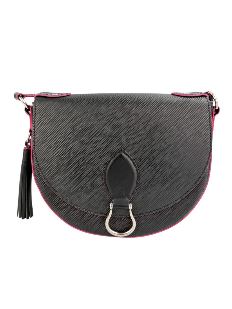 Louis Vuitton Black Epi Saint Cloud NM