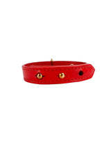 Louis Vuitton Red Leather Blooming Wrap Bracelet