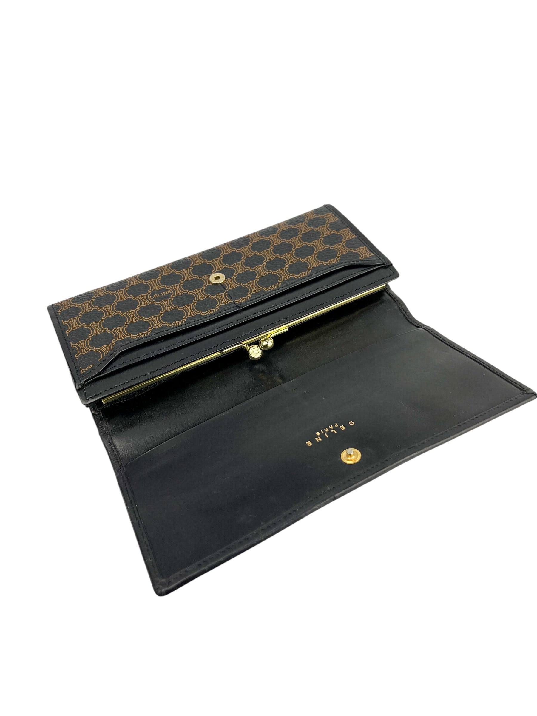 celine-black-macadam-long-wallet-8