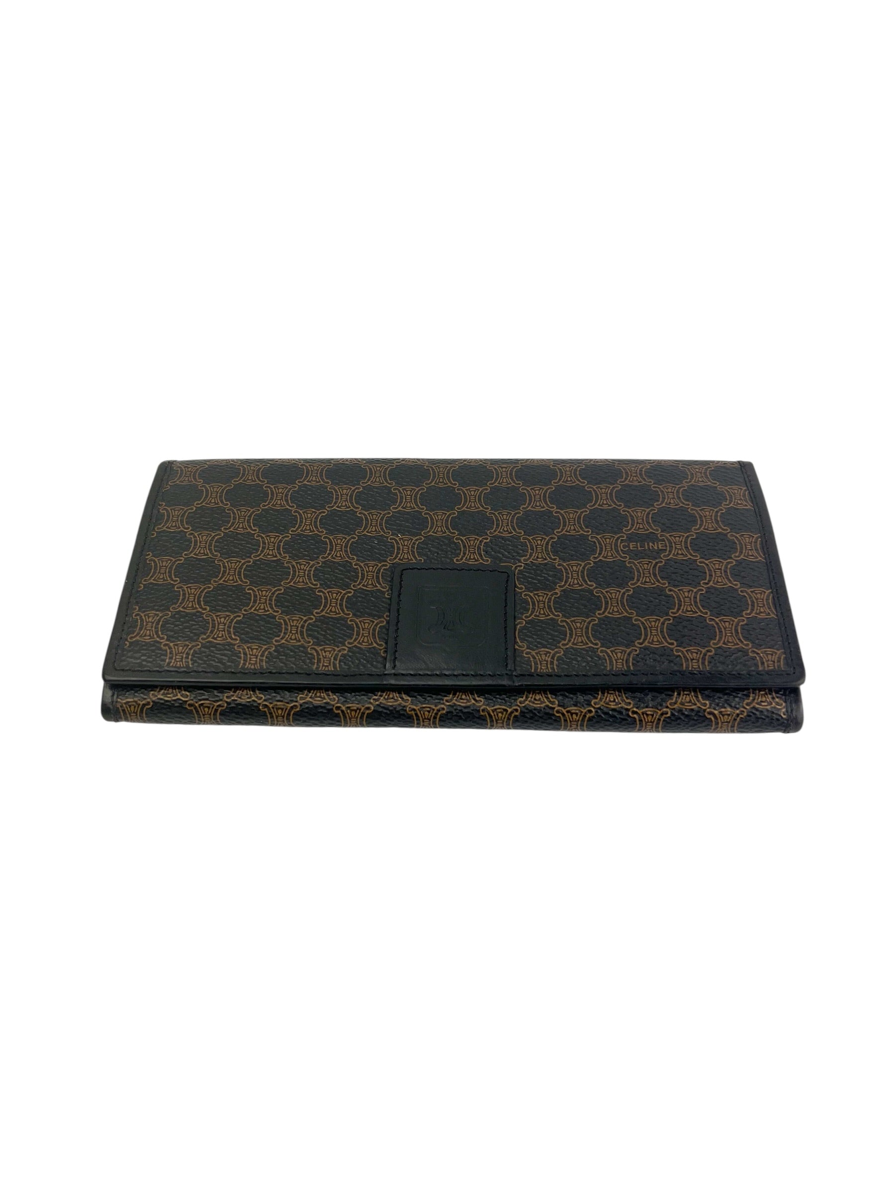 celine-black-macadam-long-wallet-2